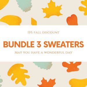 Bundle 3 Sweater for a 15% Discount